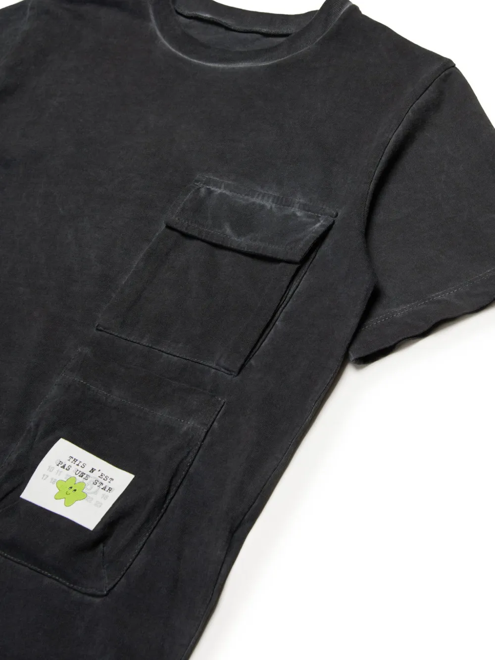 MM6 Maison Margiela Kids Katoenen T-shirt Zwart