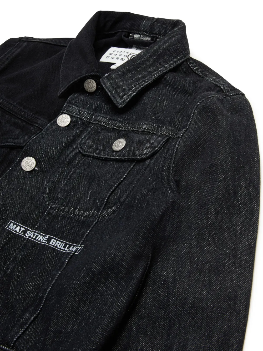 MM6 Maison Margiela Kids Spijkerjack Zwart