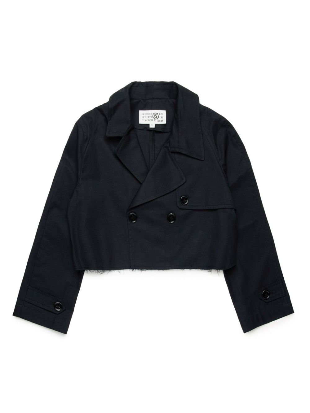 MM6 Maison Margiela Kids Cropped blazer Zwart