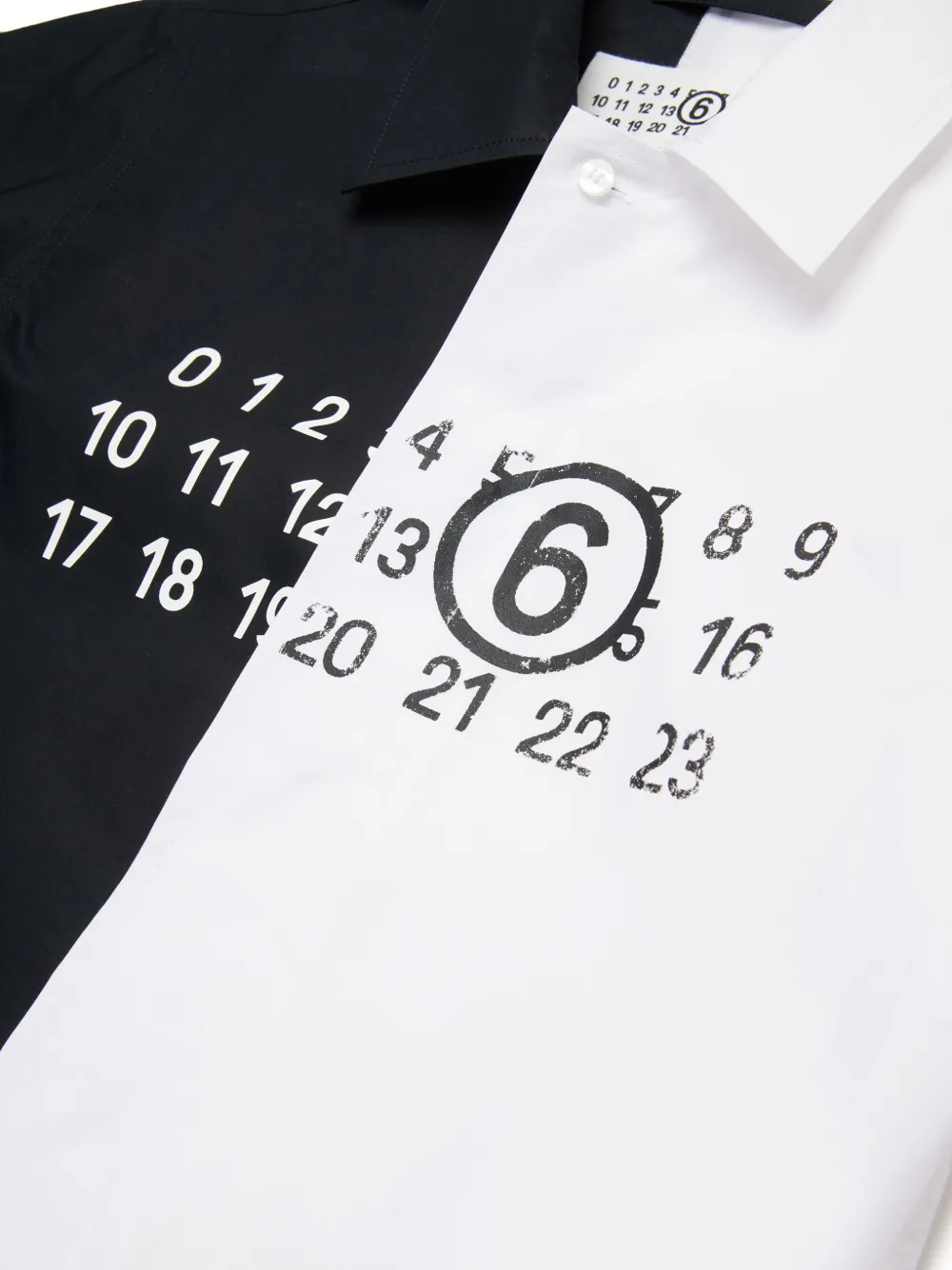 MM6 Maison Margiela Kids Poloshirt met print Zwart