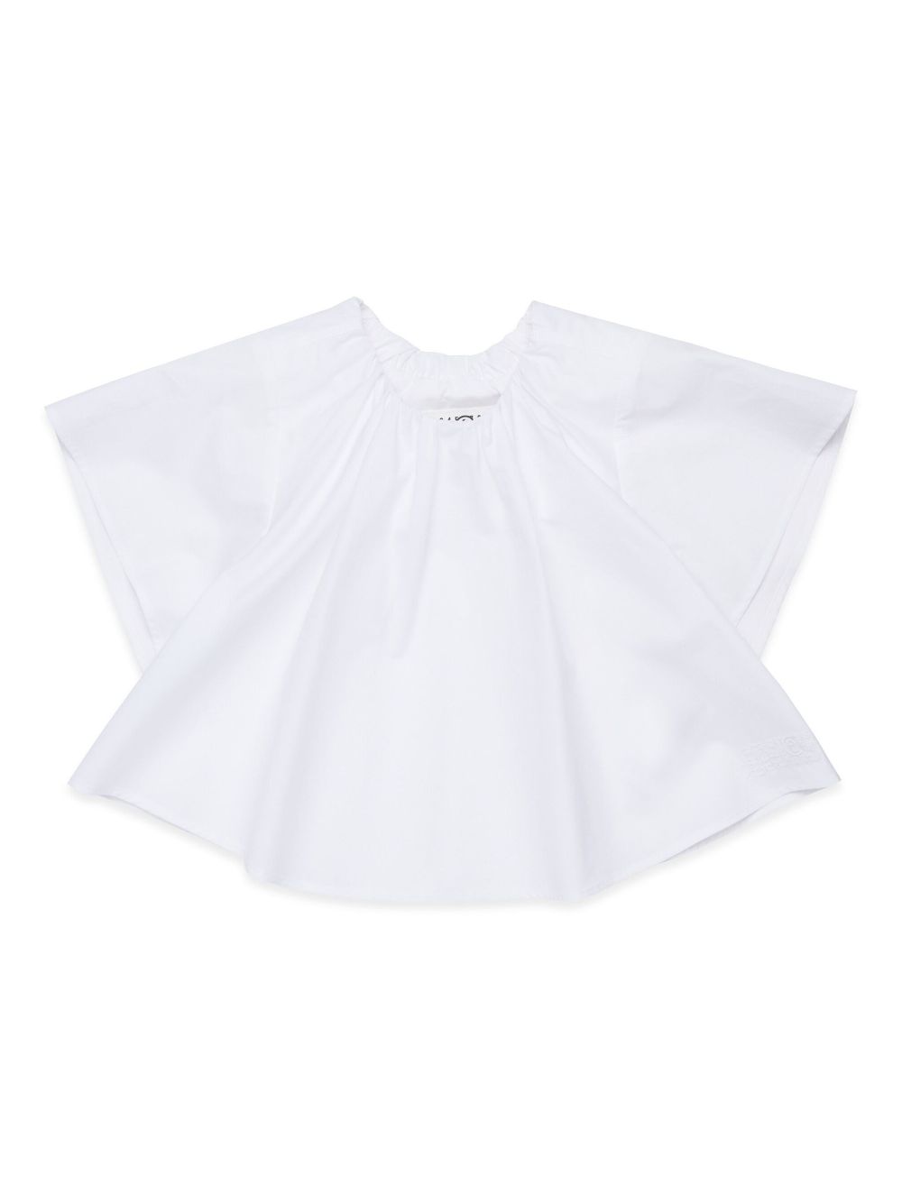 MM6 Maison Margiela Kids numbers-motif blouse - White