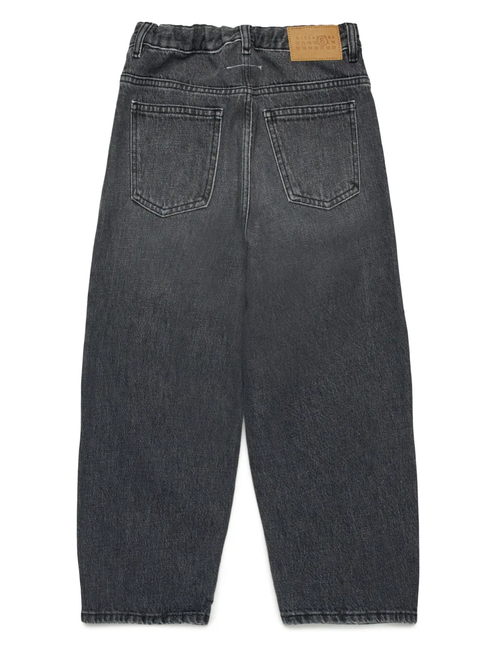 MM6 Maison Margiela Kids Jeans met franje - Grijs