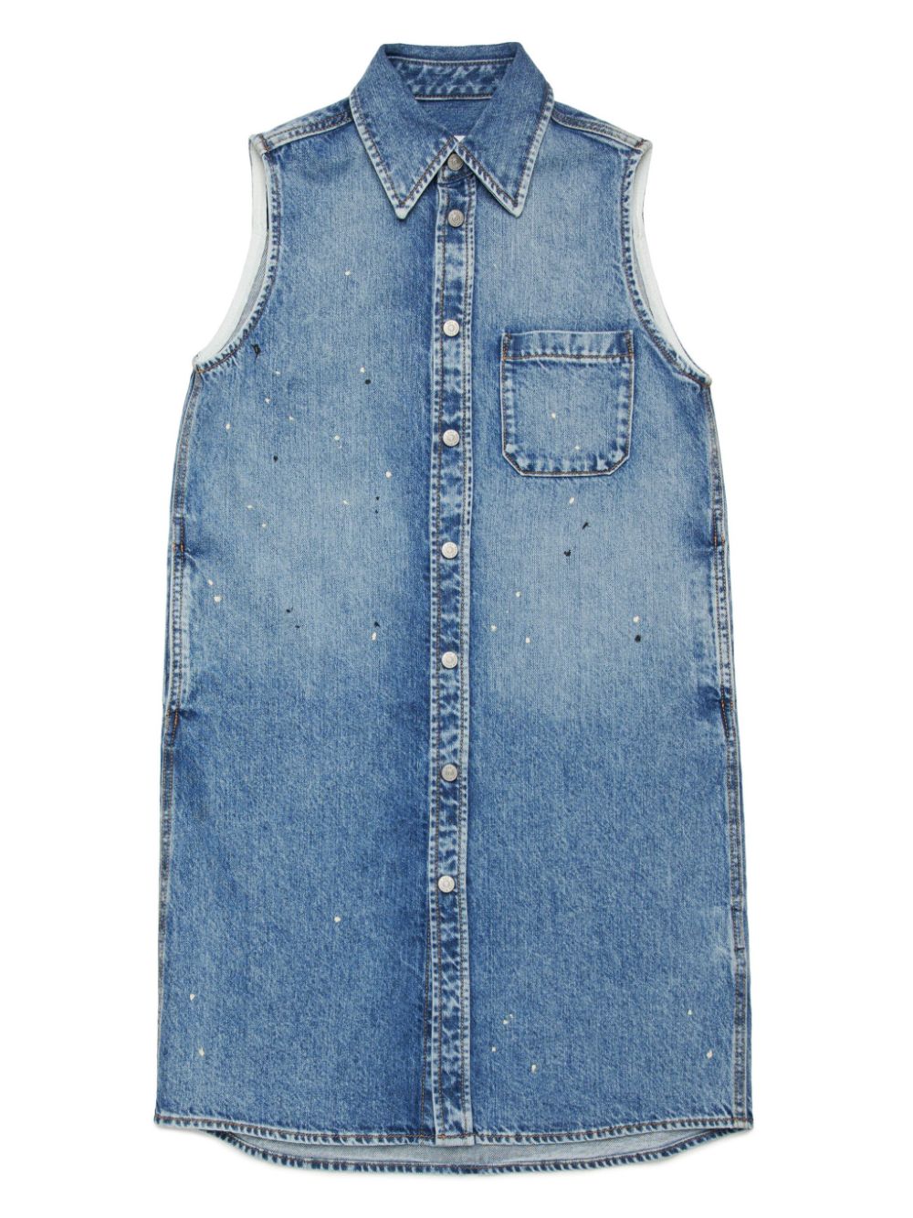 MM6 Maison Margiela Kids Spijkerjurk Blauw