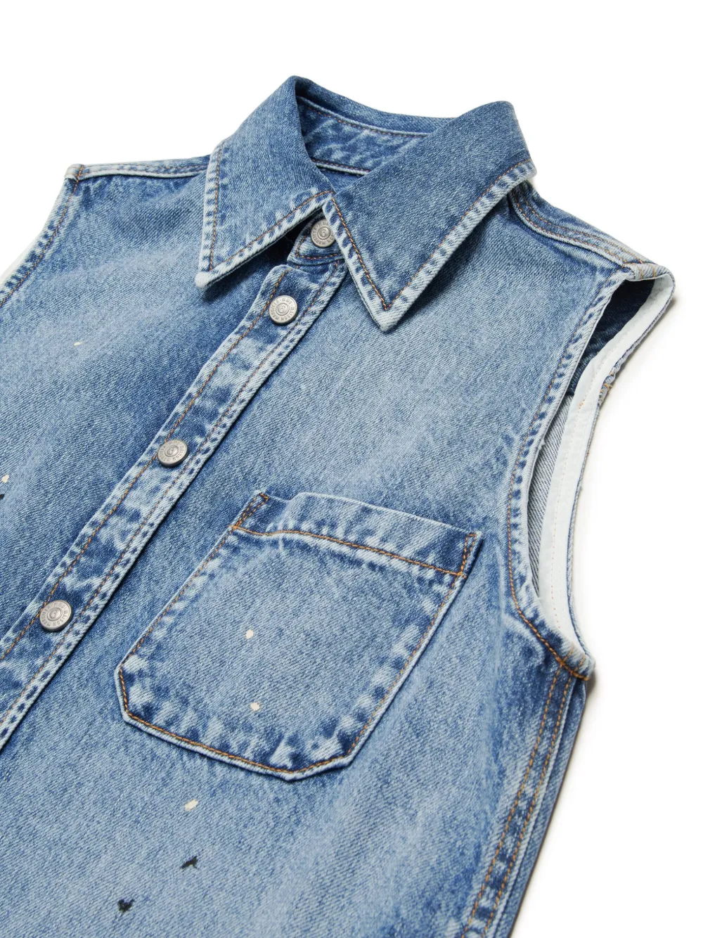 MM6 Maison Margiela Kids Spijkerjurk Blauw