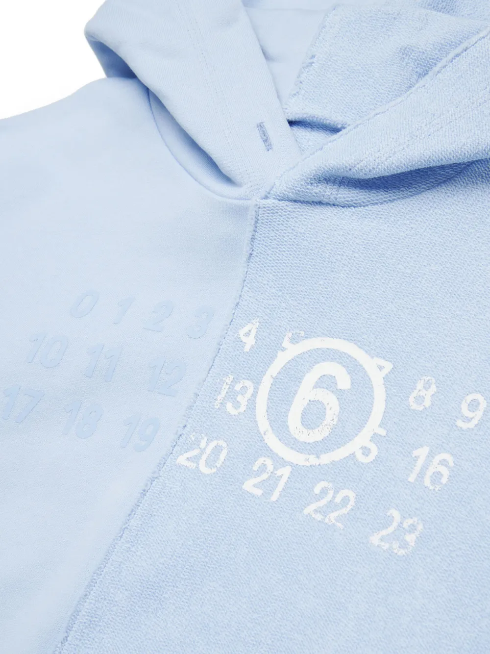 MM6 Maison Margiela Kids Hoodie met print Blauw