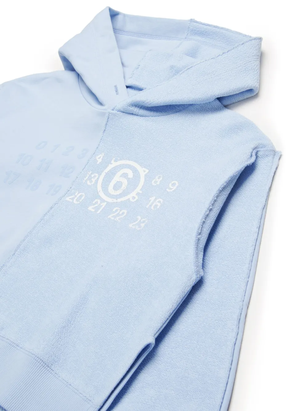 MM6 Maison Margiela Kids Hoodie met print Blauw
