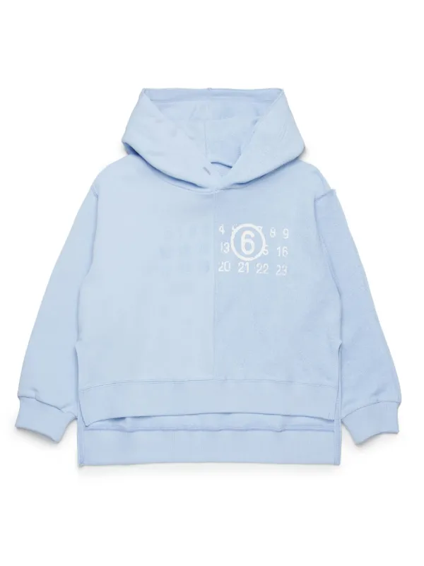 MM6 Maison Margiela Kids Hoodie Numbers | Azul | FARFETCH MX