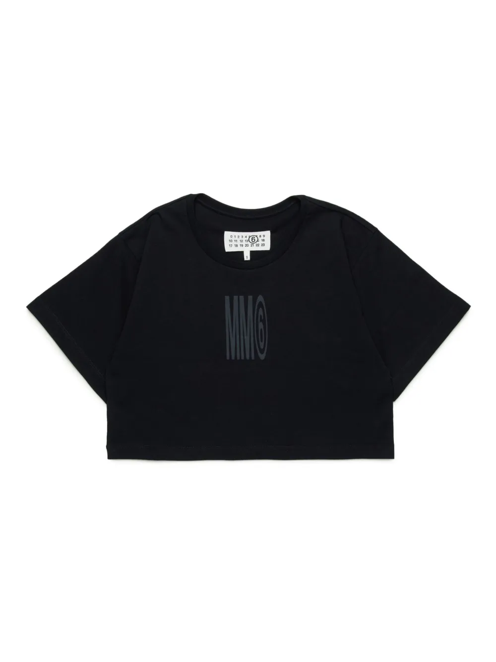 MM6 Maison Margiela Kids T-shirt met logoprint Zwart