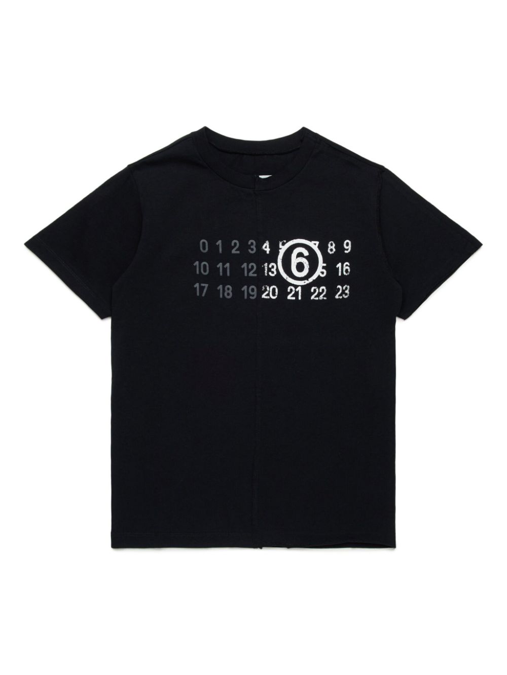 MM6 Maison Margiela Kids Numbers T-shirt - Black