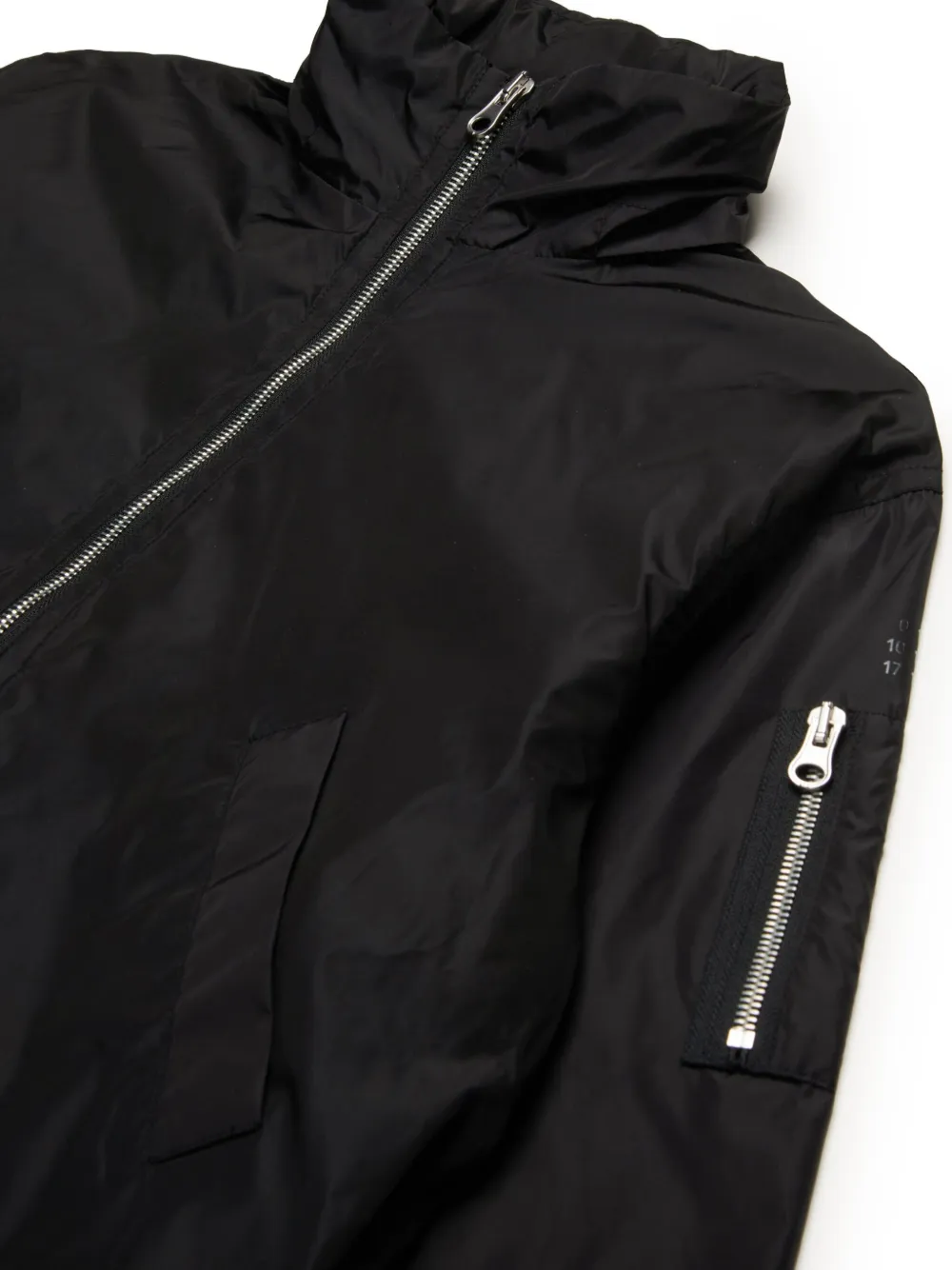 MM6 Maison Margiela Kids Bomberjack met nummerprint Zwart