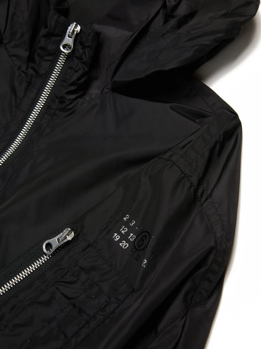 MM6 Maison Margiela Kids Bomberjack met nummerprint Zwart