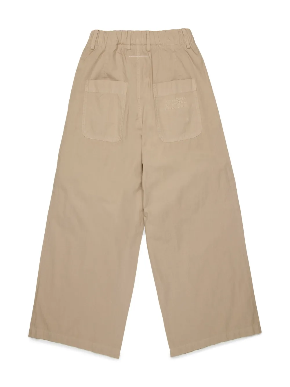 MM6 Maison Margiela Kids wide-leg trousers - Beige