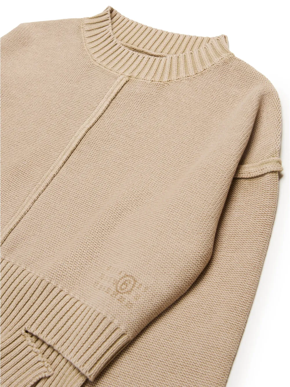 MM6 Maison Margiela Kids Trui met uitgesneden details Beige