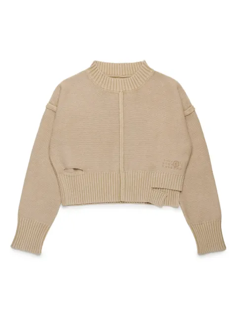 MM6 Maison Margiela Kids cut-out jumper