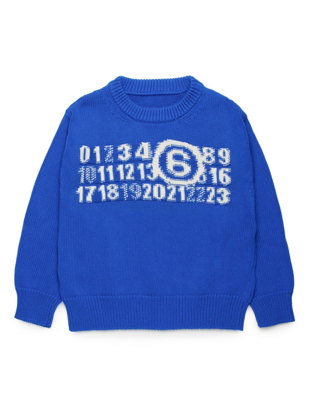 MM6 Maison Margiela Kids Numbers jumper - Blue