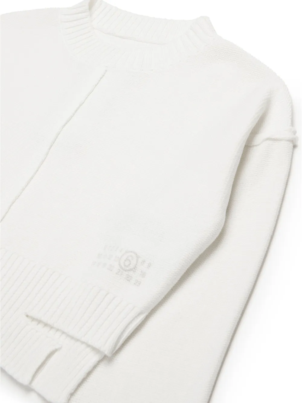 MM6 Maison Margiela Kids Trui met uitgesneden details Wit