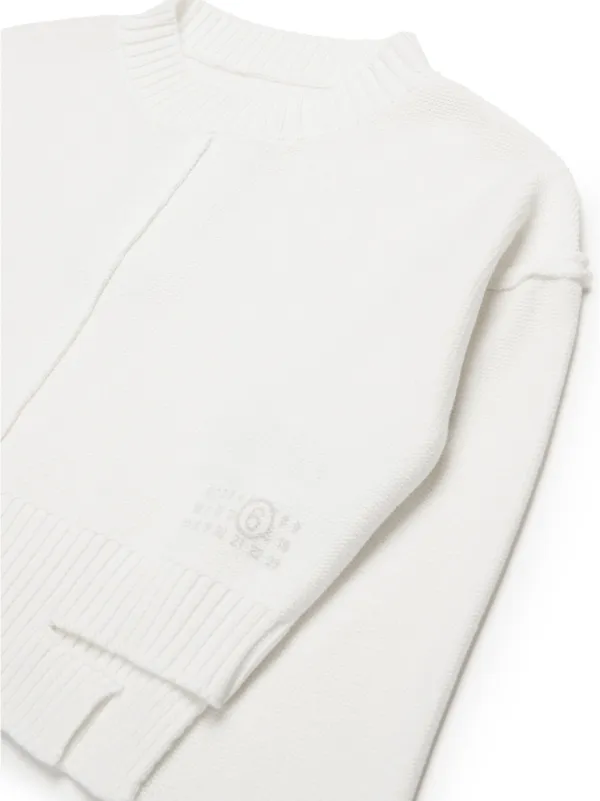MM6 Maison Margiela Kids カットアウト プルオーバー | ホワイト