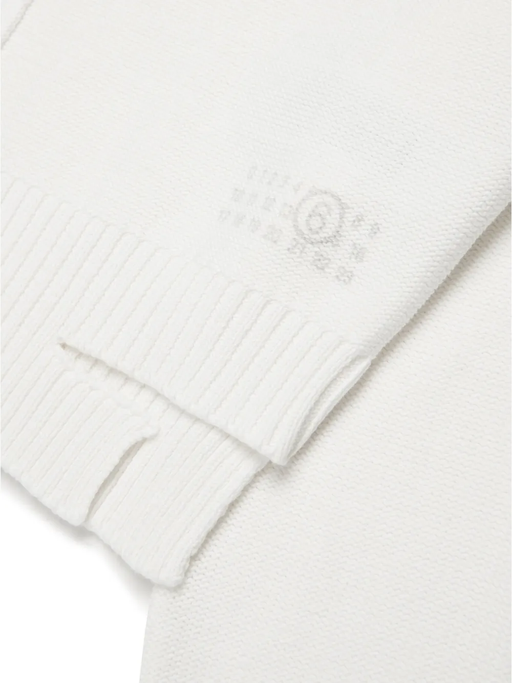 MM6 Maison Margiela Kids Trui met uitgesneden details Wit
