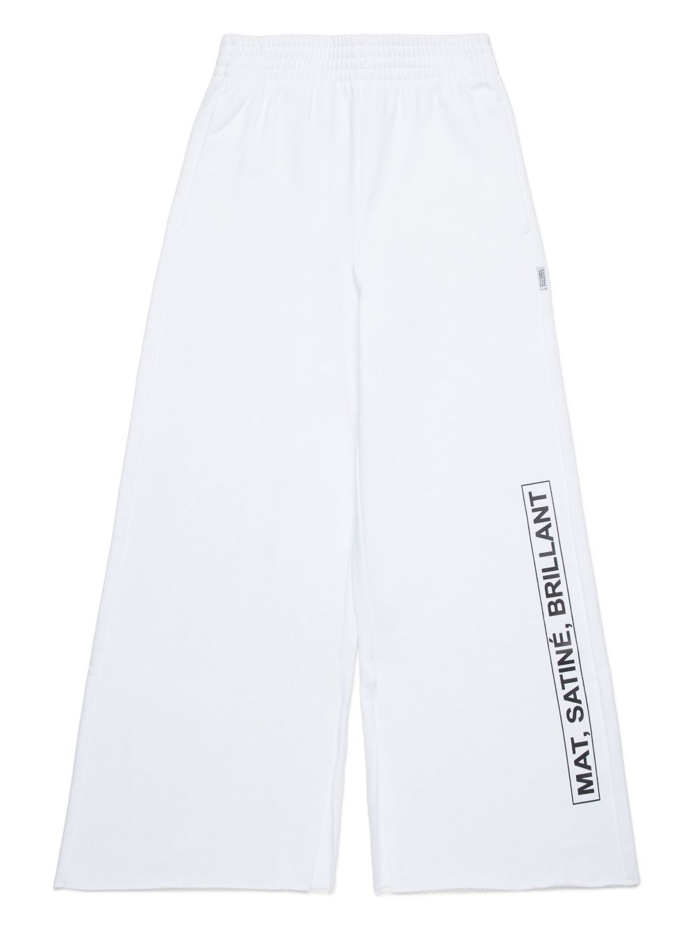 MM6 Maison Margiela Kids cotton track pants - White