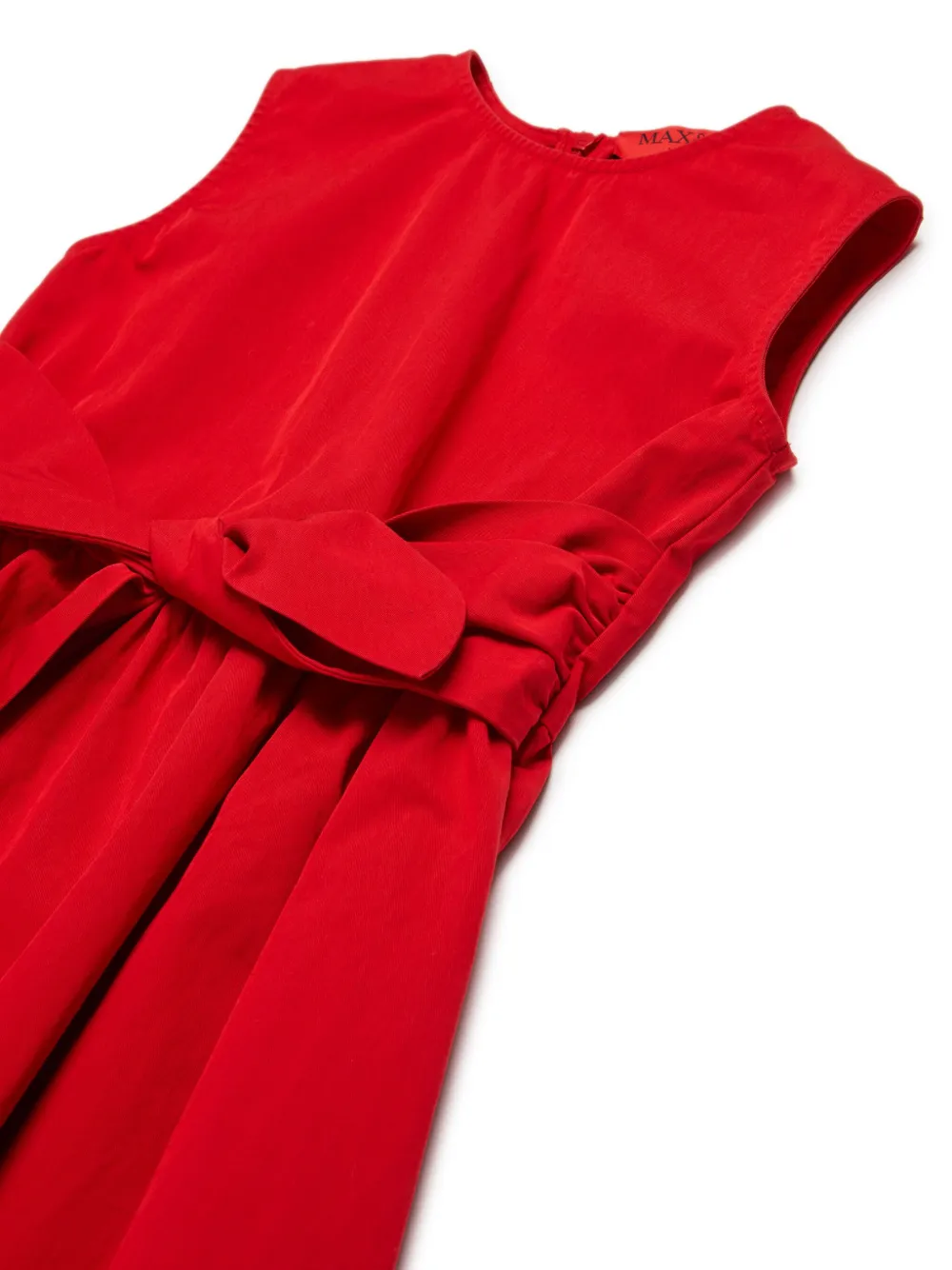MAX&Co. Kids Jurk met gestrikte zijkant Rood