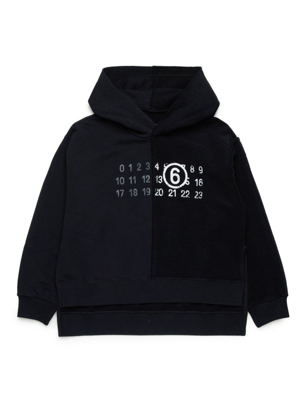 MM6 Maison Margiela Kids Hoodie met print Zwart