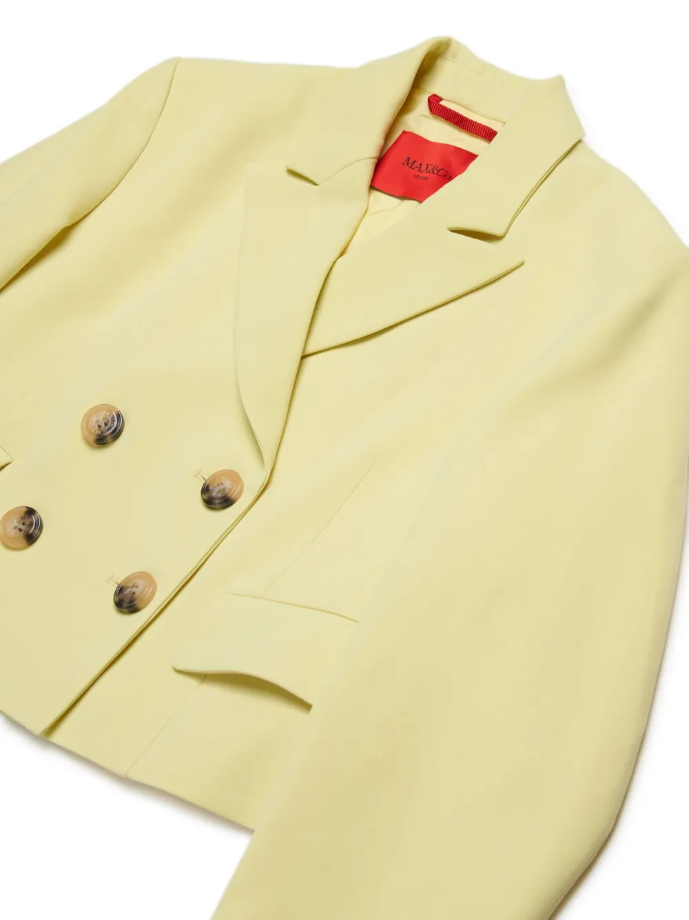 MAX&Co. Kids Blazer met dubbele rij knopen Geel