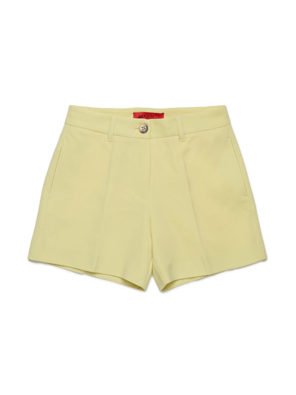 MAX&Co. Kids pressed crease shorts - Yellow