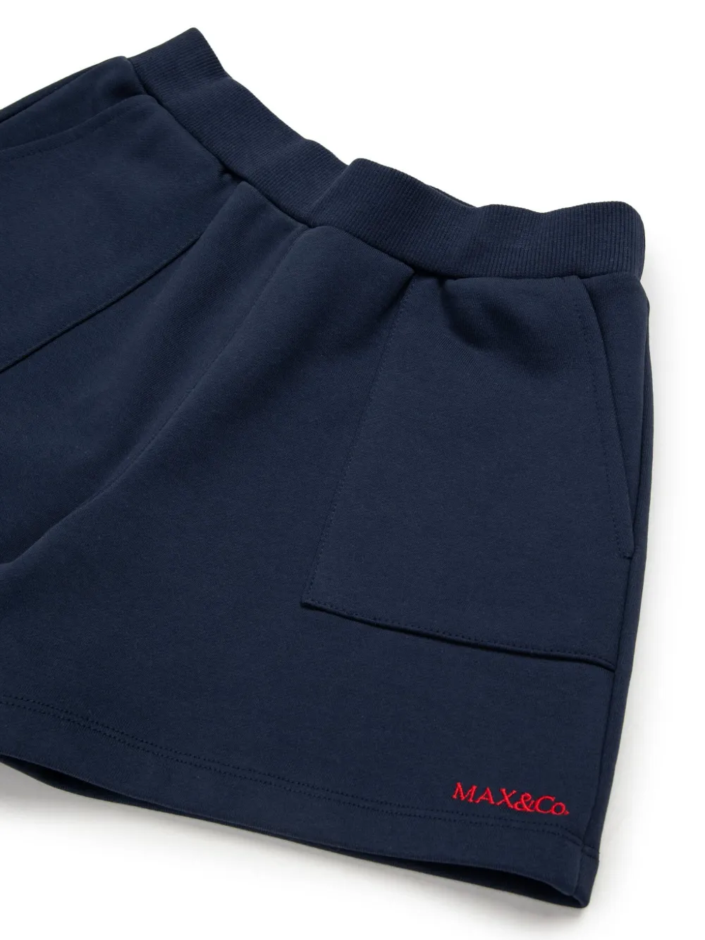 MAX&Co. Kids Shorts met geborduurd logo Blauw