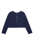 MAX&Co. Kids heart-embroidered cardigan - Blue