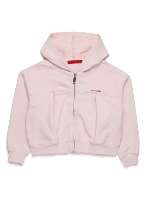 MAX&Co. Kids logo-embroidered jacket