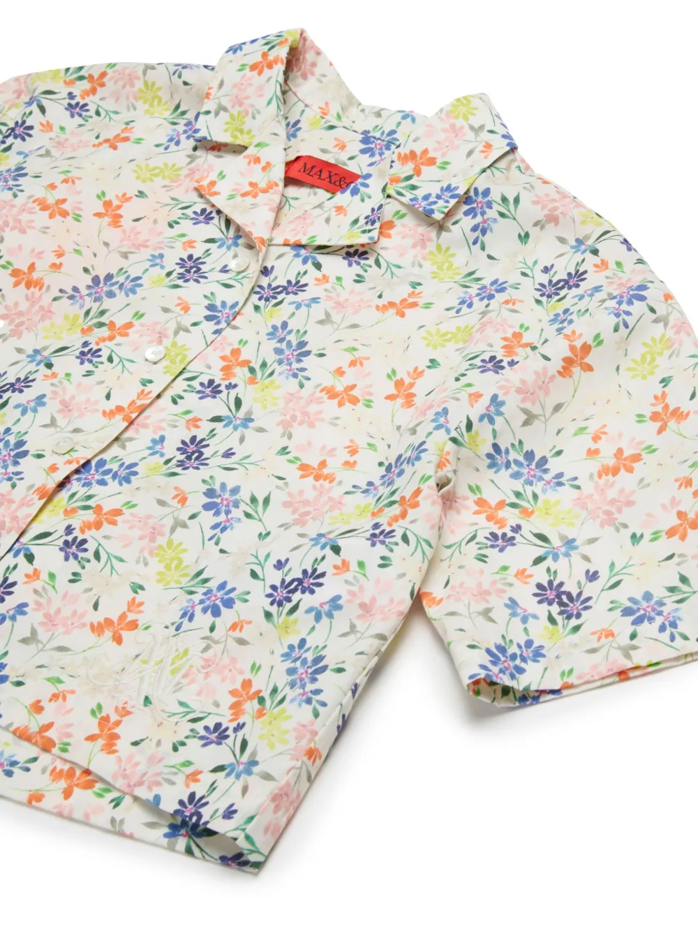 MAX&Co. Kids Shirt met bloemenprint Beige