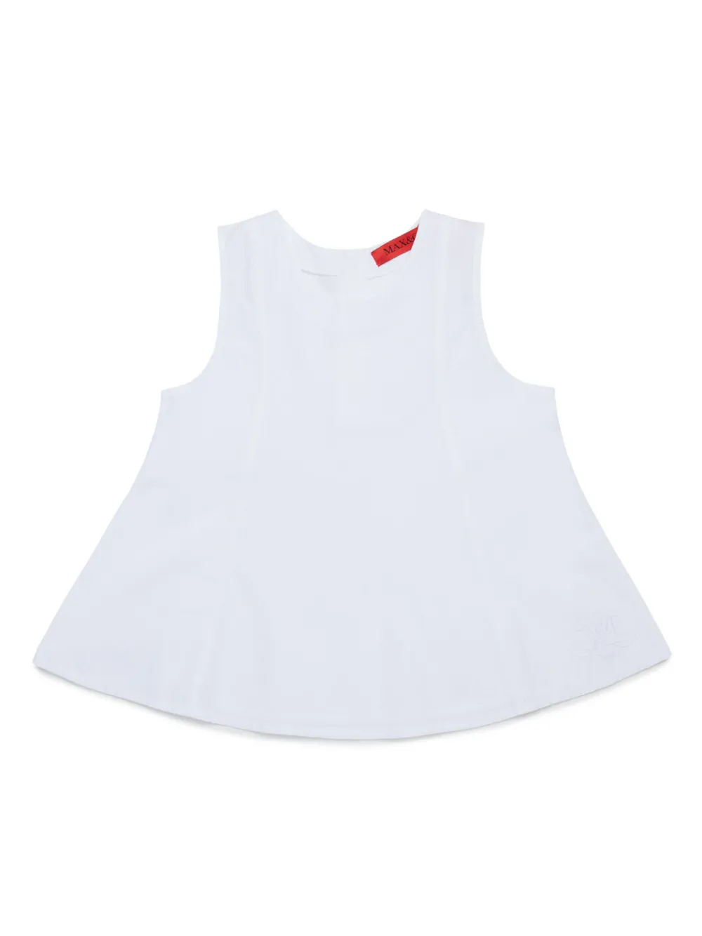MAX&Co. Kids logo-embroidered blouse | White | Image 1