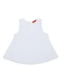 MAX&Co. Kids logo-embroidered blouse - White
