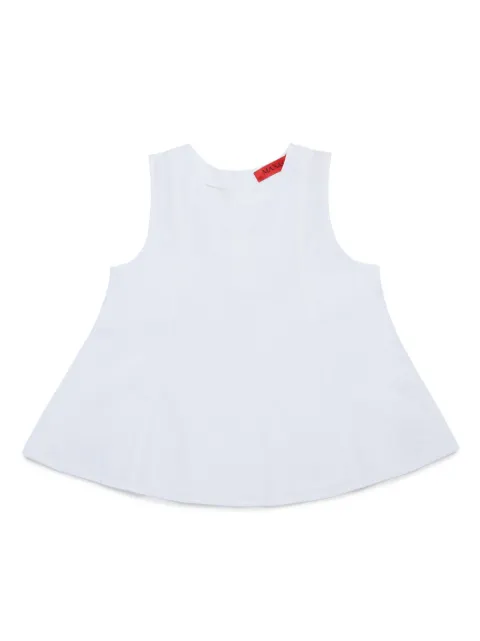 MAX&Co. Kids logo-embroidered blouse