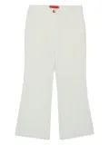 MAX&Co. Kids mid-rise flared trousers - White