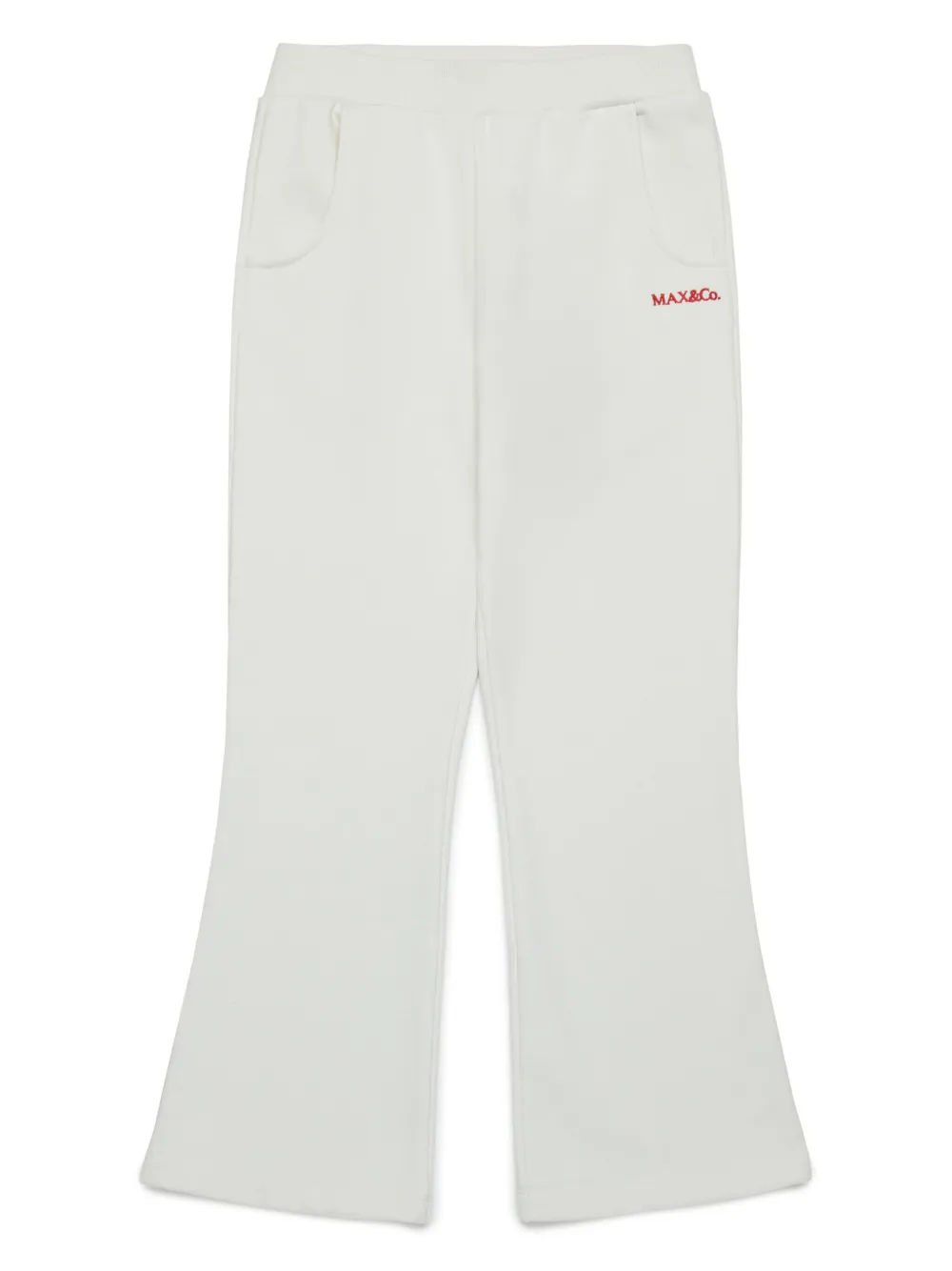 MAX&Co. Kids logo-embroidered track pants | White | Image 1