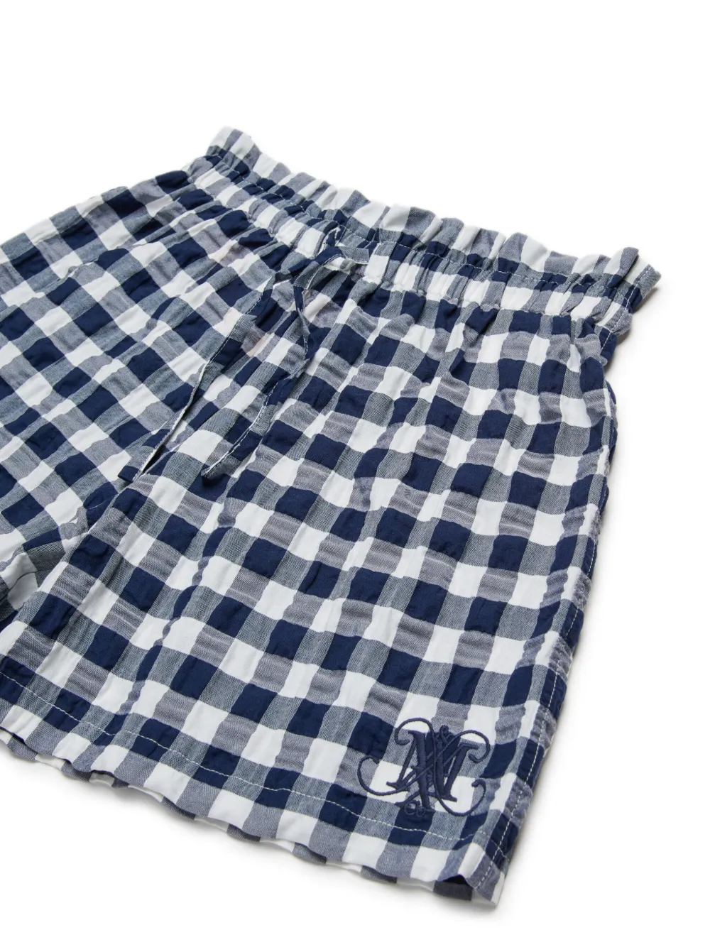 MAX&Co. Kids Geruite shorts Blauw