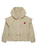 MAX&Co. Kids ruffle-detail hooded jacket - Neutrals
