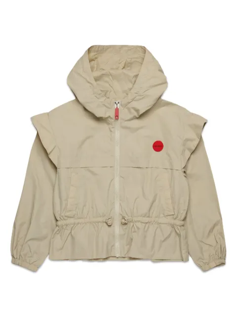 MAX&Co. Kids ruffle-detail hooded jacket