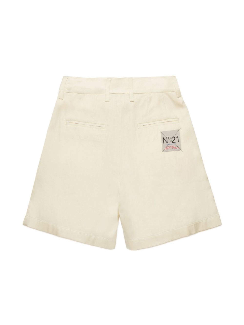 Nº21 Kids Geplooide shorts - Beige