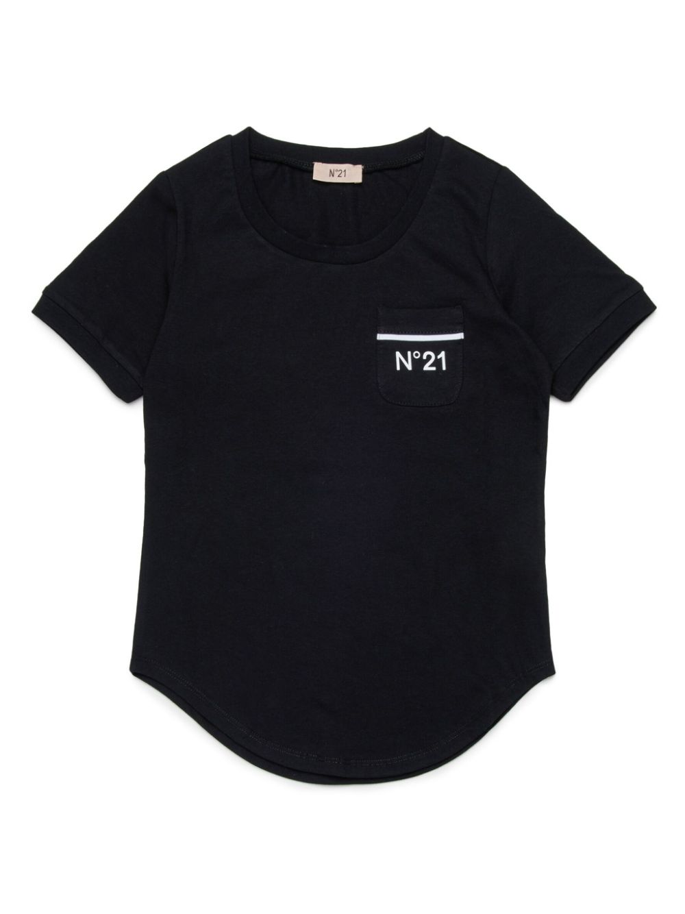 Nº21 Kids logo-print cotton T-shirt - Black