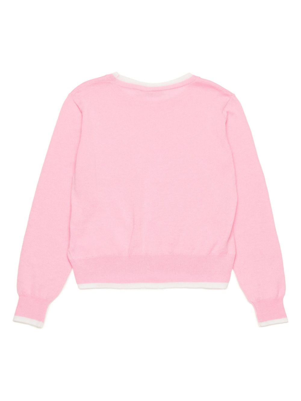 Nº21 Kids logo-embroidery jumper - Roze