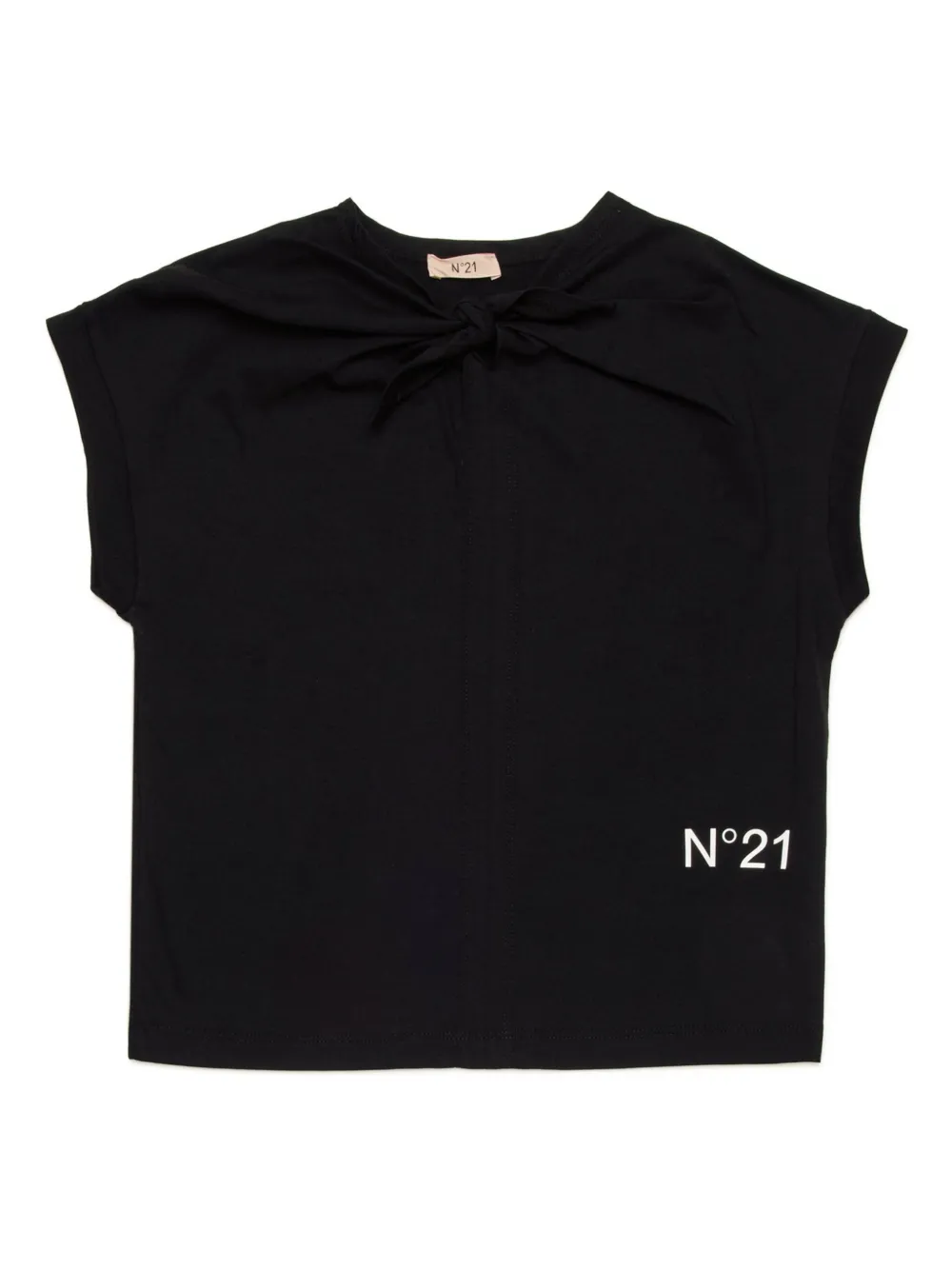Nº21 Kids logo-print T-shirt | Black | Image 1