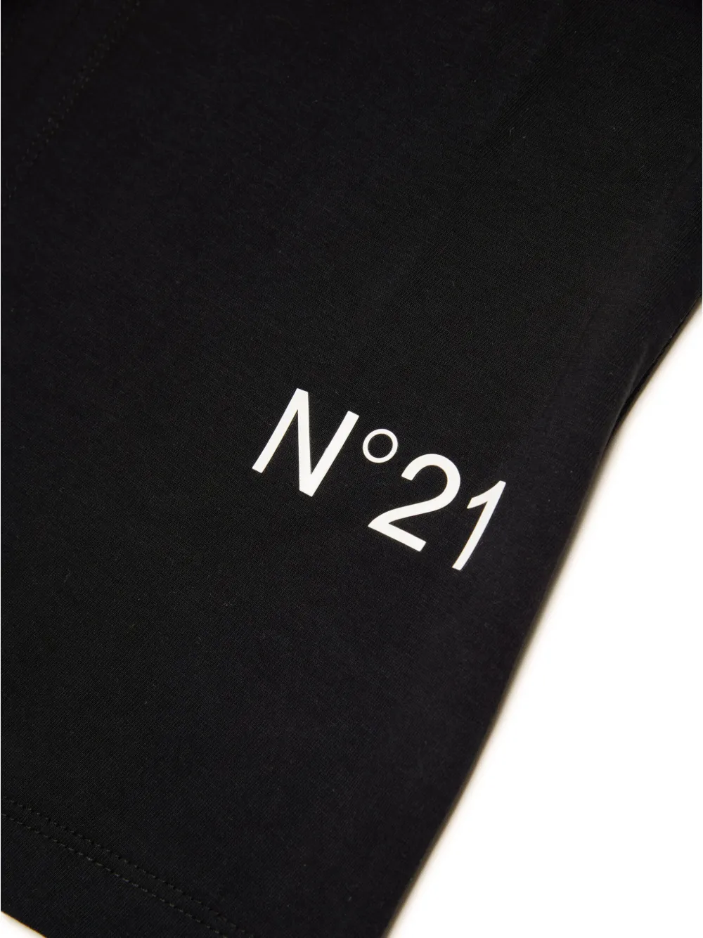 N°21 T-shirt Smanicata Con Nodo In Schwarz