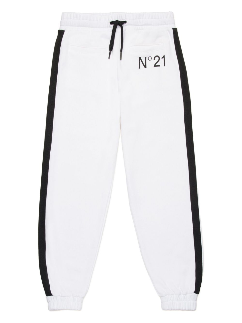 N°21 Kids' Logo-print Track Pants In White