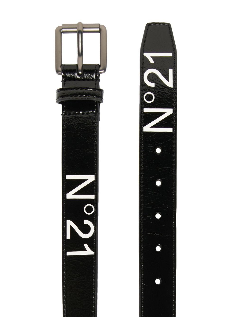 Nº21 Kids printed belt - Black