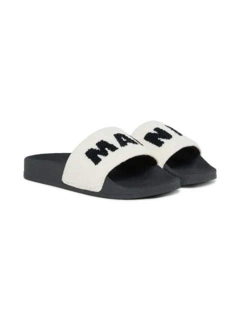 Marni Kids logo-jacquard slides