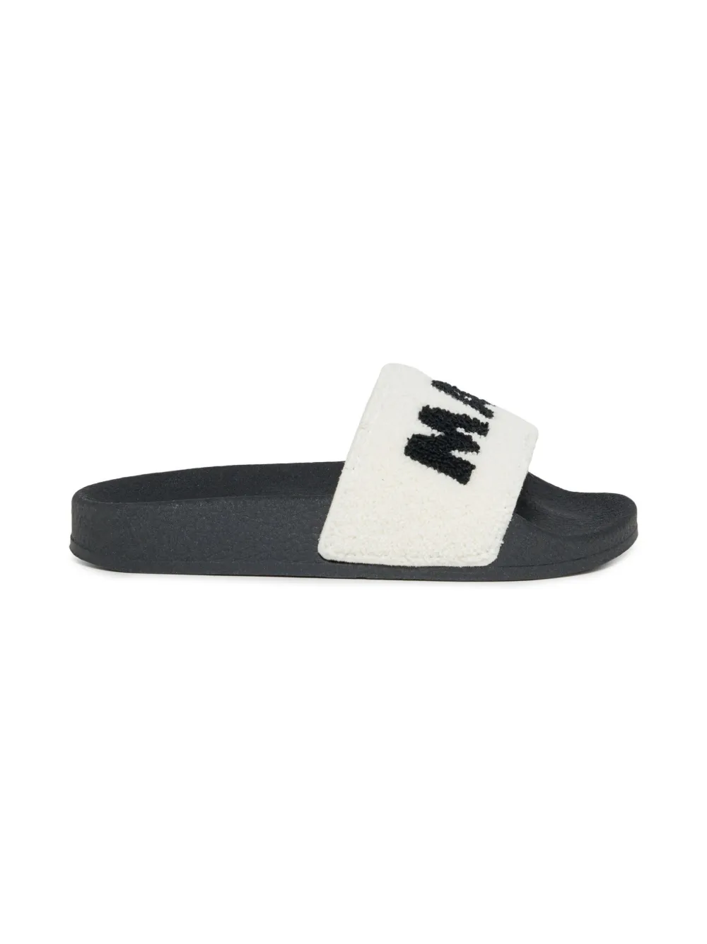 Marni Kids logo-jacquard slides - Wit