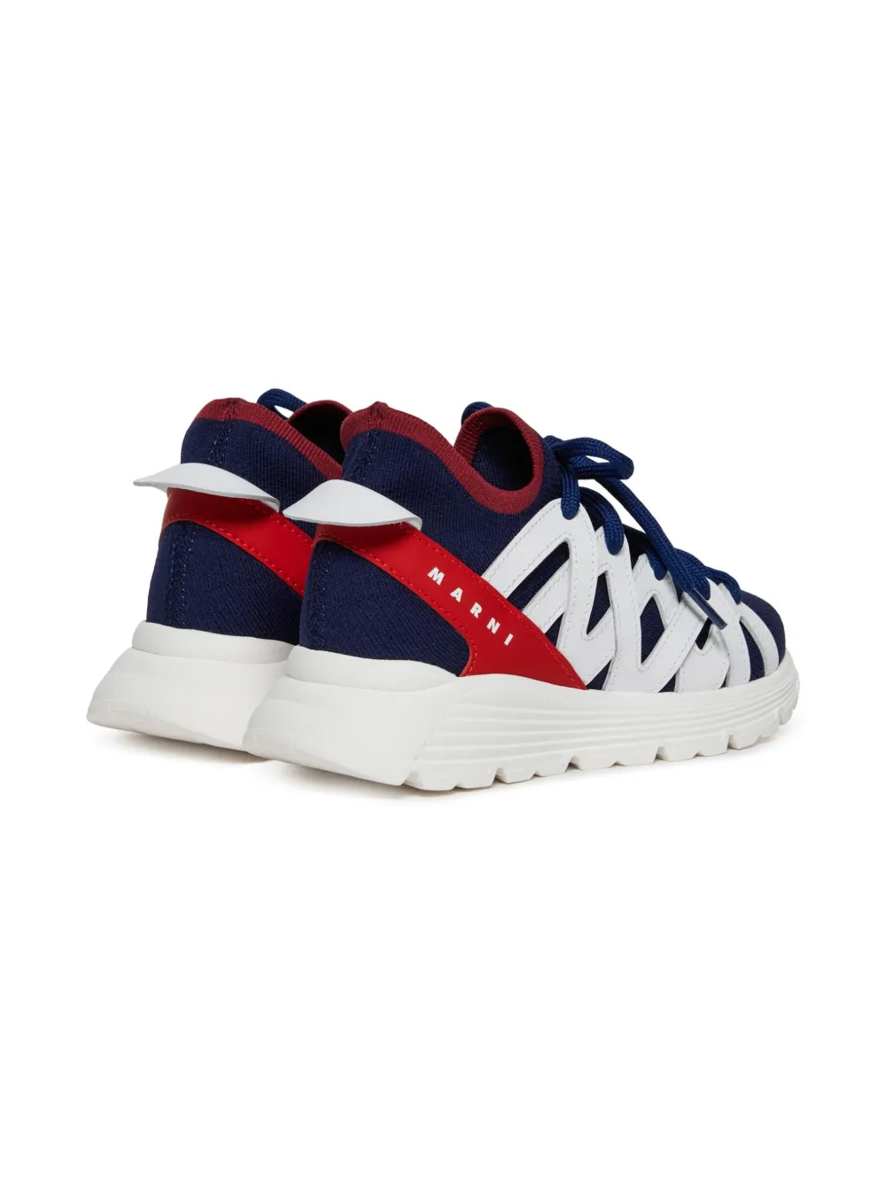 Marni Kids Sneakers met logo Blauw