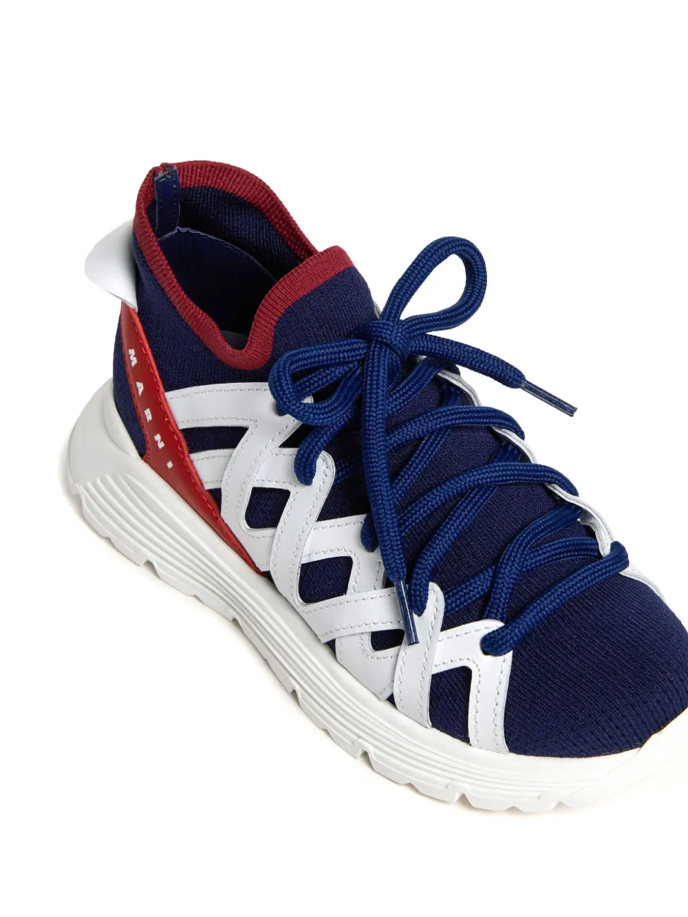 Marni Kids Sneakers met logo Blauw